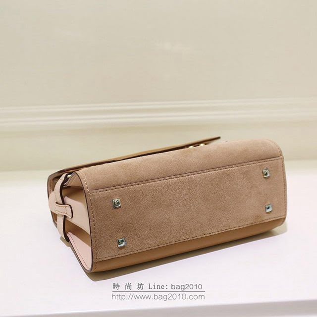 DELVAUX女包 限量版 比利時德爾沃Delvaux tempete系列 純手工製作 德爾沃女手提包 手腕包 TP0020拼色絨面焦糖  fcs1433